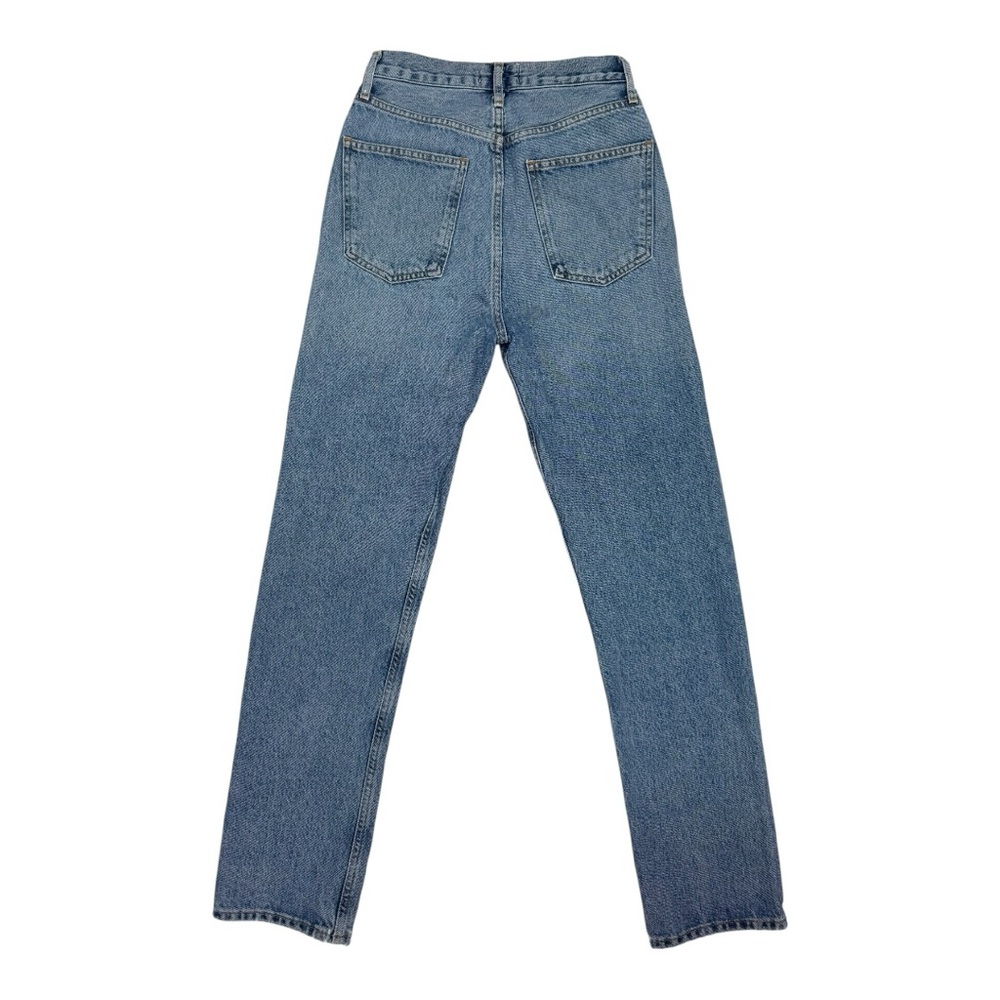 AGOLDE 90's Pinch Waist High Rise Straight Jeans in Navigate Size 24 Button Fly - Picture 10 of 16